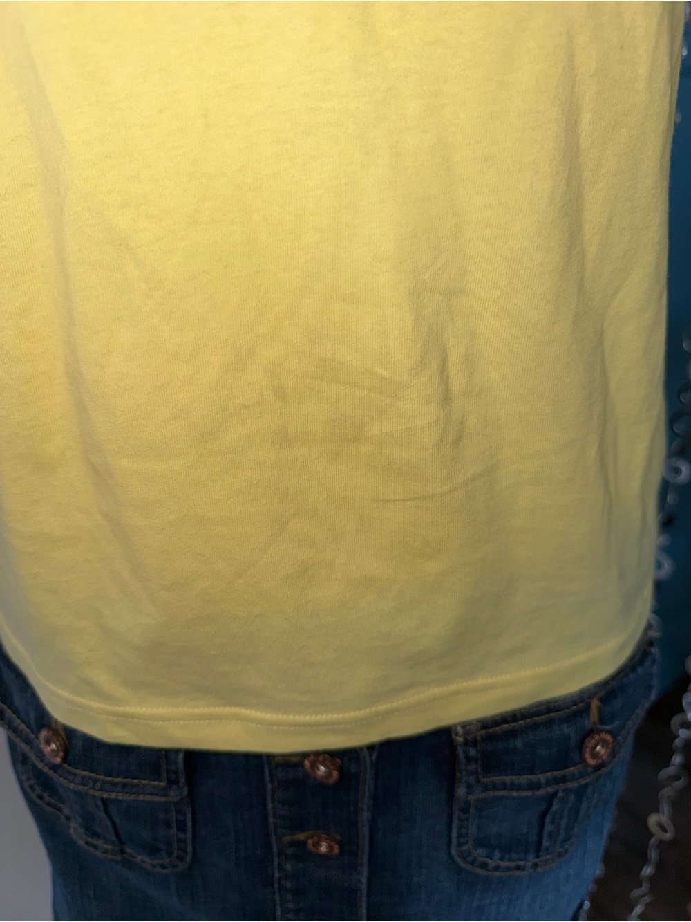 Marc Jacobs 'Nice Pear' Yellow Ringer Tee - Picture 4 of 5